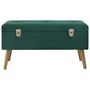 Voir la diapositive 2 : VIDAXL Banc avec compartiment de rangement 80 cm Vert Velours