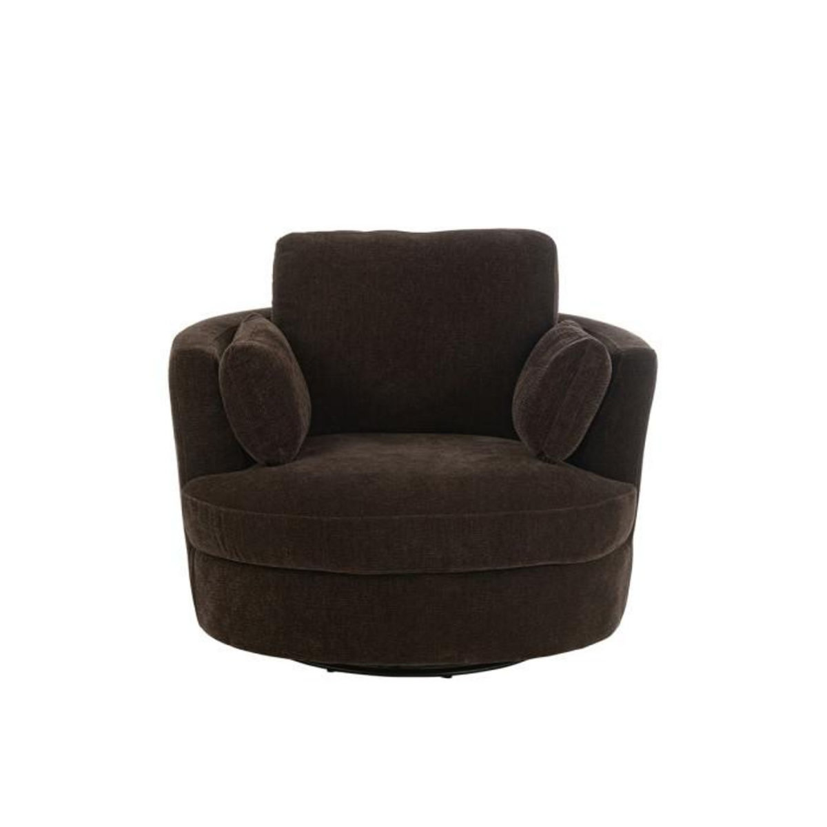 Paris Prix Fauteuil Pivotant  Swiv  109cm Marron Foncé