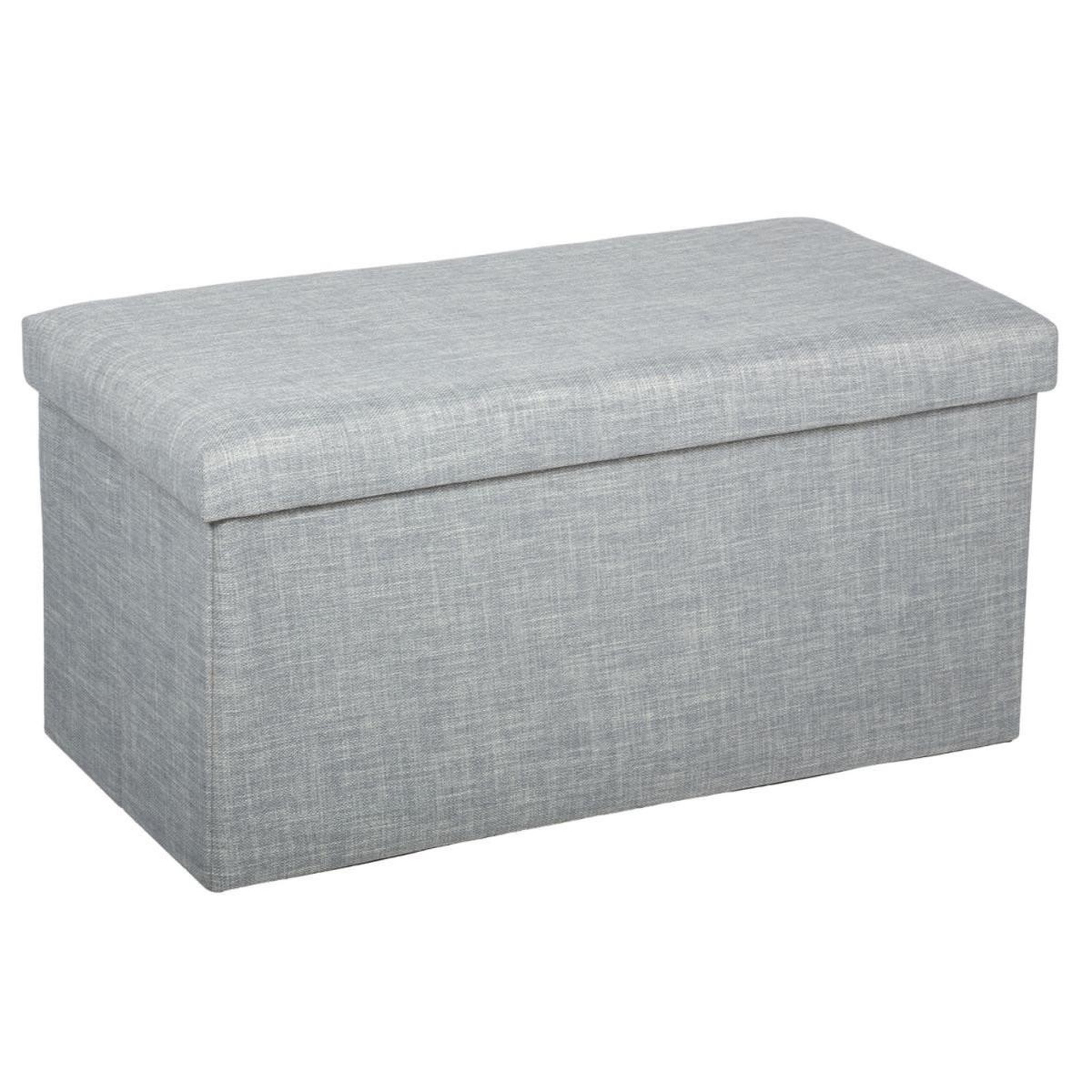 ATMOSPHERA Banquette coffre pliante  tomaz  76cm gris clair