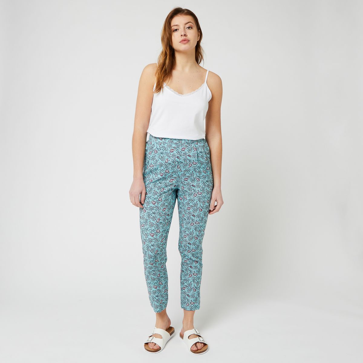 INEXTENSO Pantalon Turquoise femme