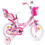 Voir la diapositive 1 : DISNEY Vélo enfants 14  Fille Licence  Minnie  pour enfant de 4 à 6 ans avec stabilisateurs à molettes - 2 freins