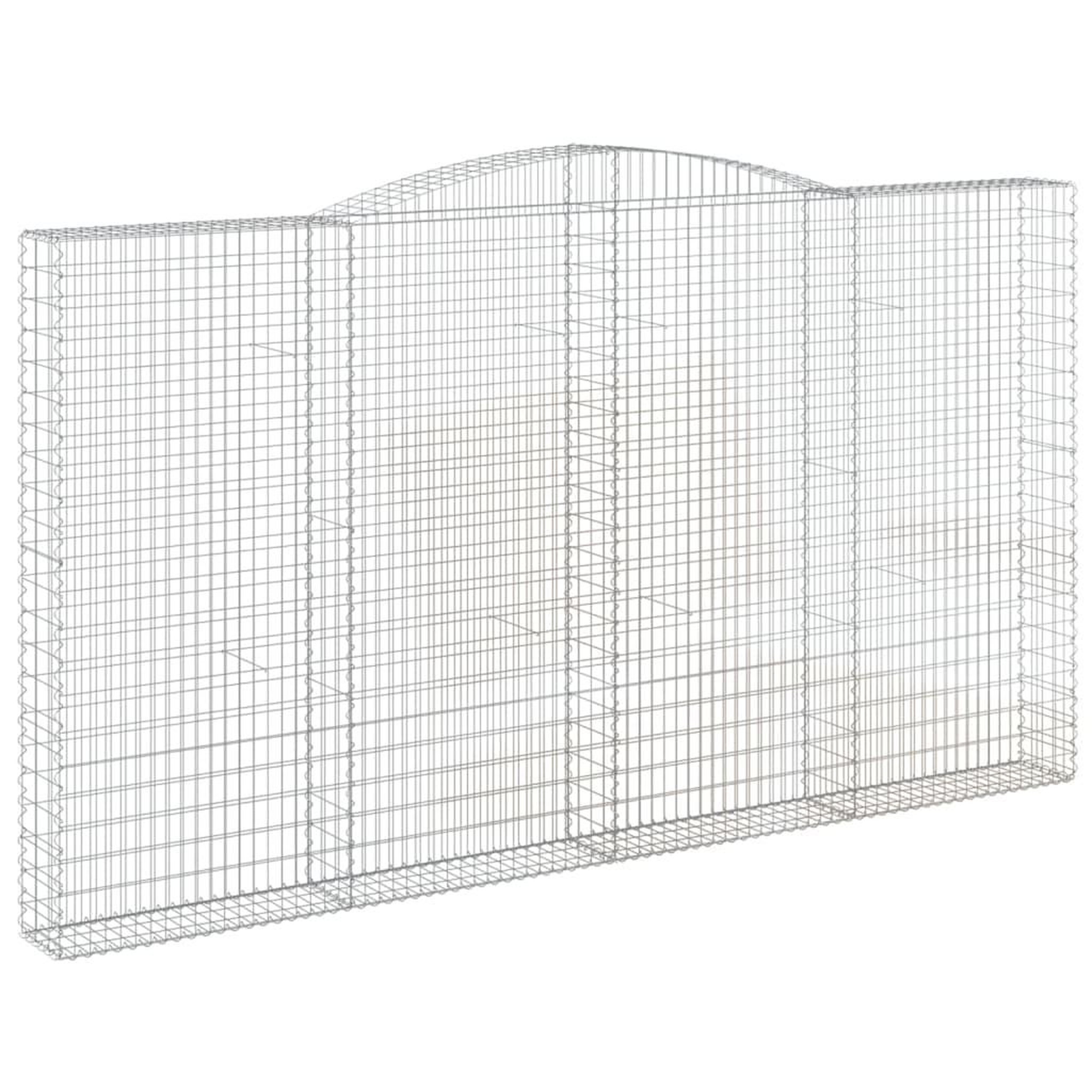 Voir la diapositive 3 : VIDAXL Paniers a gabions arques 5 pcs 400x30x220/240 cm Fer galvanise
