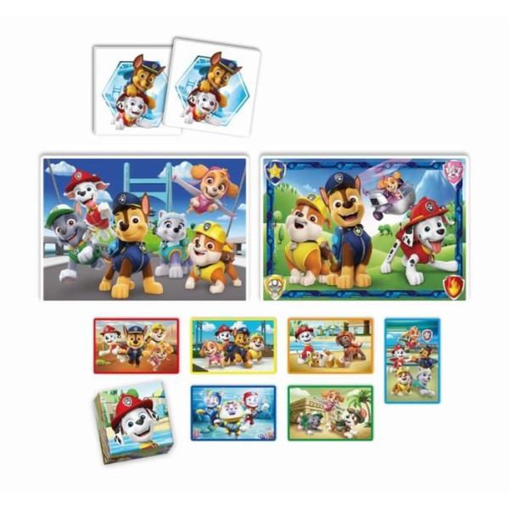 Voir la diapositive 3 : CLEMENTONI Clementoni - edukit - pat'patrouille - coffret d'activités préscolaire 4 en 1 - puzzles, cubes et mémo - fabriqué en italie