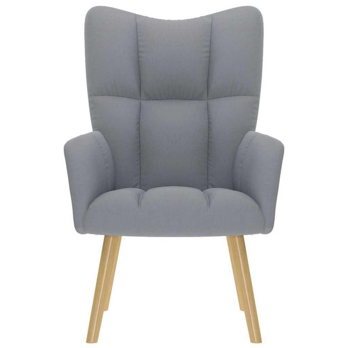 VIDAXL Chaise de relaxation Gris clair Tissu