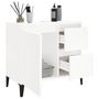 Voir la diapositive 4 : VIDAXL Armoire de salle de bain blanc 65x33x60 cm bois d'ingenierie