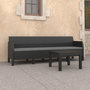 Voir la diapositive 1 : VIDAXL Salon de jardin 2 pcs avec coussins PP Rotin Anthracite