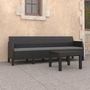 Voir la diapositive 1 : VIDAXL Salon de jardin 2 pcs avec coussins PP Rotin Anthracite