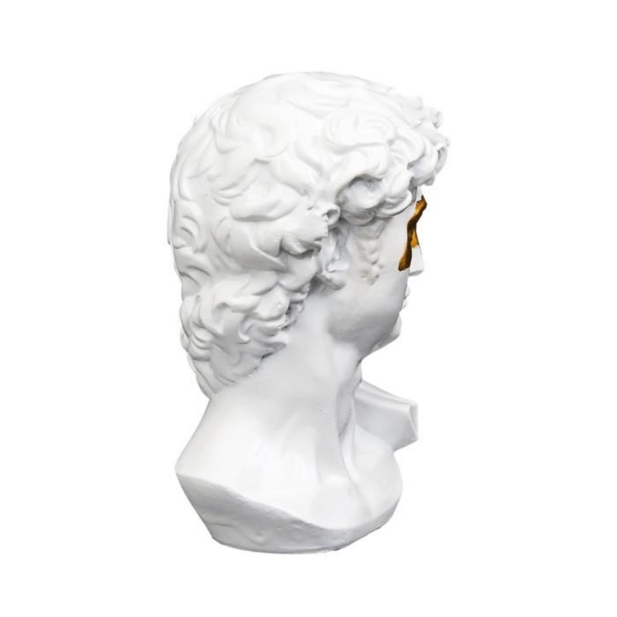 Paris Prix Statuette Déco  David avec Masque  15cm Blanc