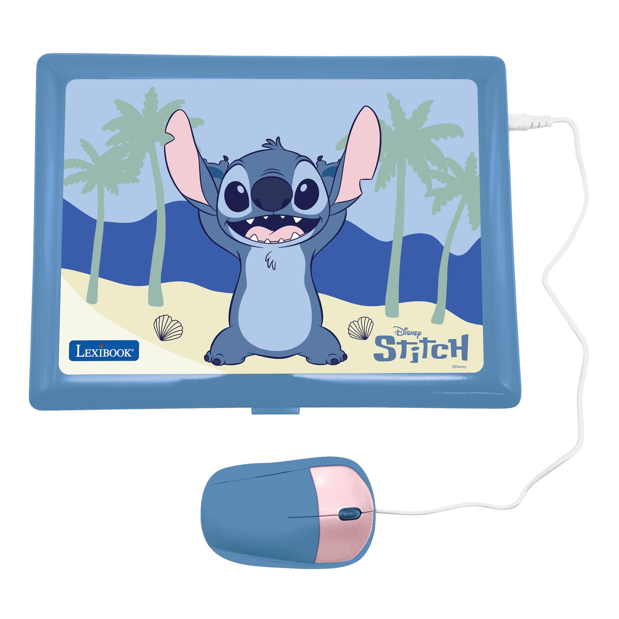 Voir la diapositive 2 : Lexibook Ordinateur éducatif bilingue avec 164 activités au design Stitch (EN/FR)