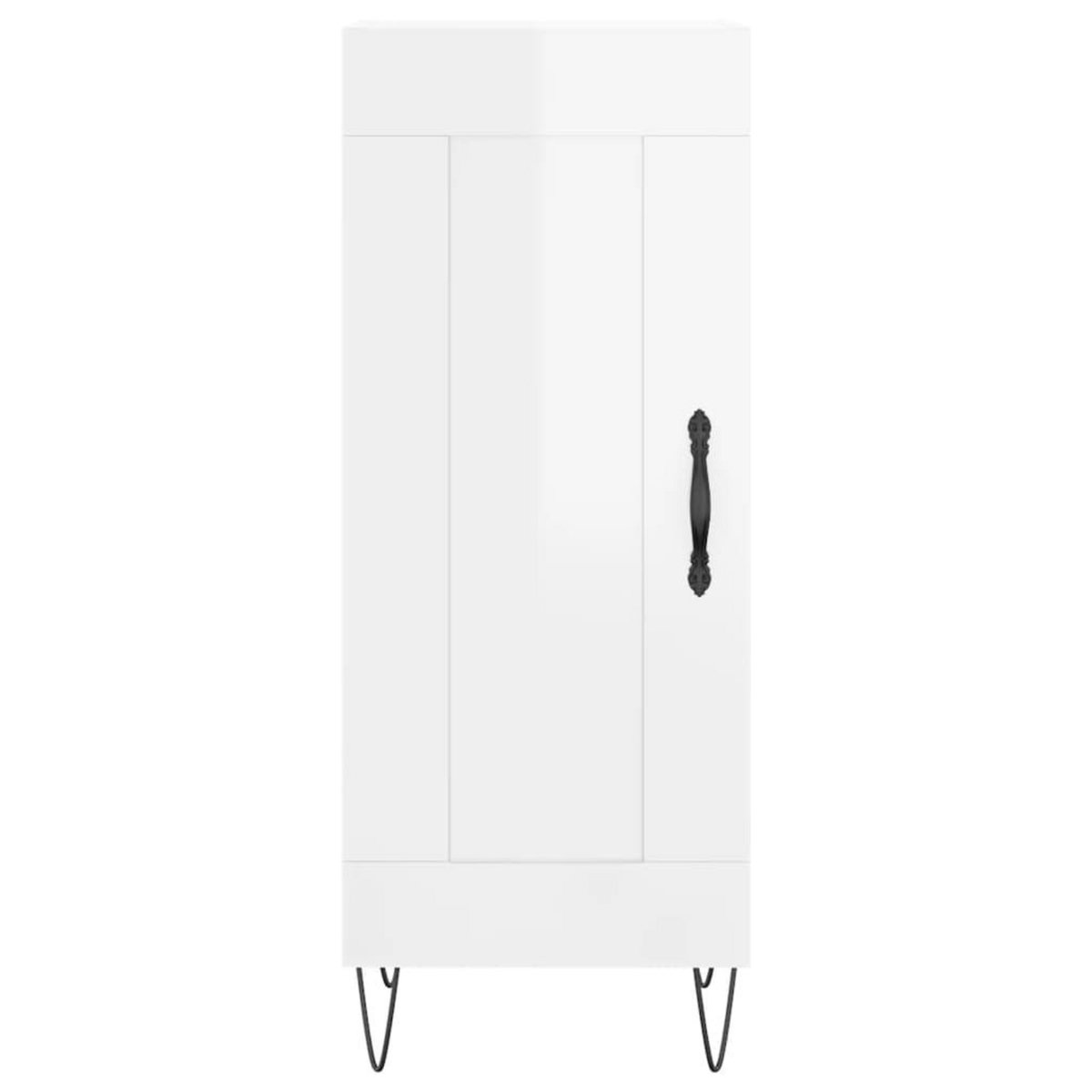 VIDAXL Buffet Blanc brillant 34,5x34x90 cm Bois d'ingenierie