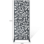 Voir la diapositive 5 : ID MARKET Panneau décoratif universel 150 x 50 CM FLOWER gris