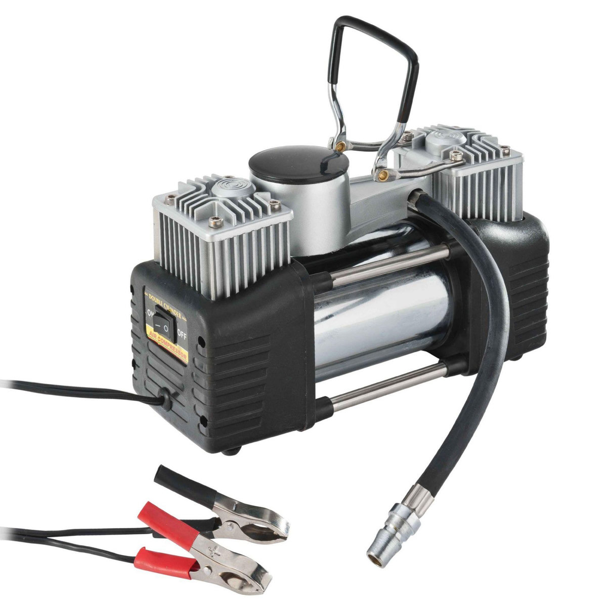 Peraline Compresseur double cylindre 10 bars avec manomètre