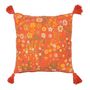 Voir la diapositive 1 : Paris Prix Coussin Design Fleurs  Mexican  45x45cm Orange