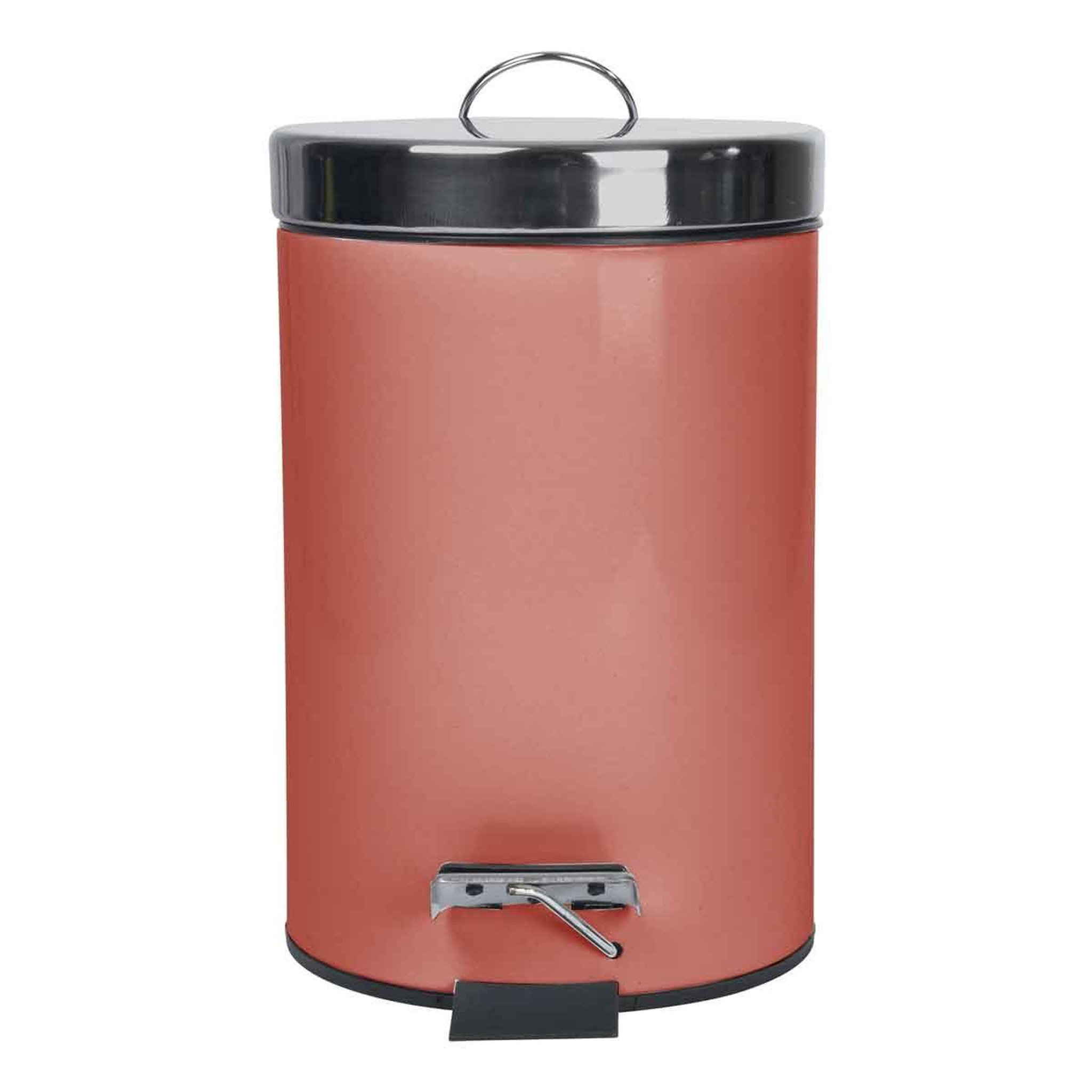 Voir la diapositive 2 : Douceur d'Intérieur Poubelle de salle de bain  metalia  3l terracotta