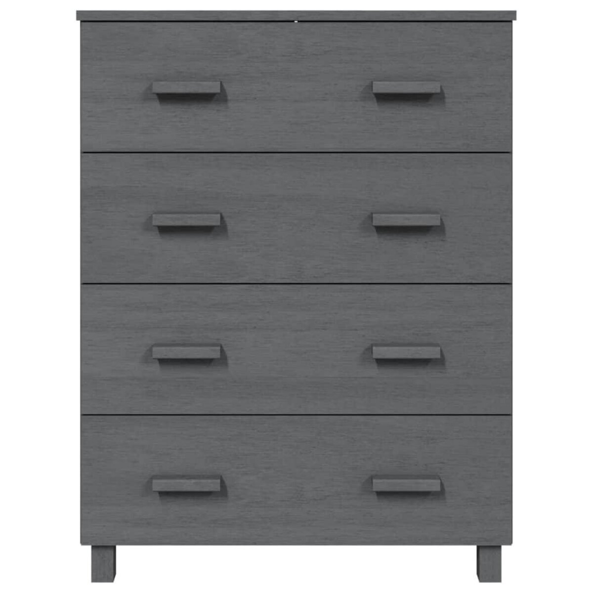 VIDAXL Buffet HAMAR Gris fonce 79x40x103,5 cm Bois massif de pin