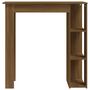 Voir la diapositive 3 : VIDAXL Table de bar avec etagere chene marron bois d'ingenierie