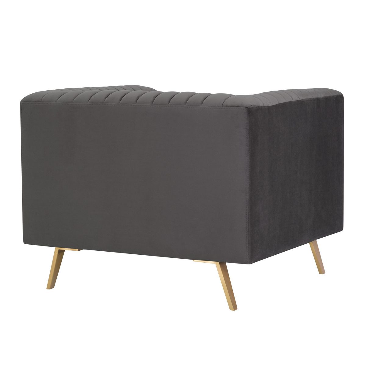 Rendez vous déco Fauteuil en velours vert foncé - Gatsby