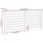Voir la diapositive 6 : VIDAXL Cache-radiateur 169x19x84 cm Bois massif de pin