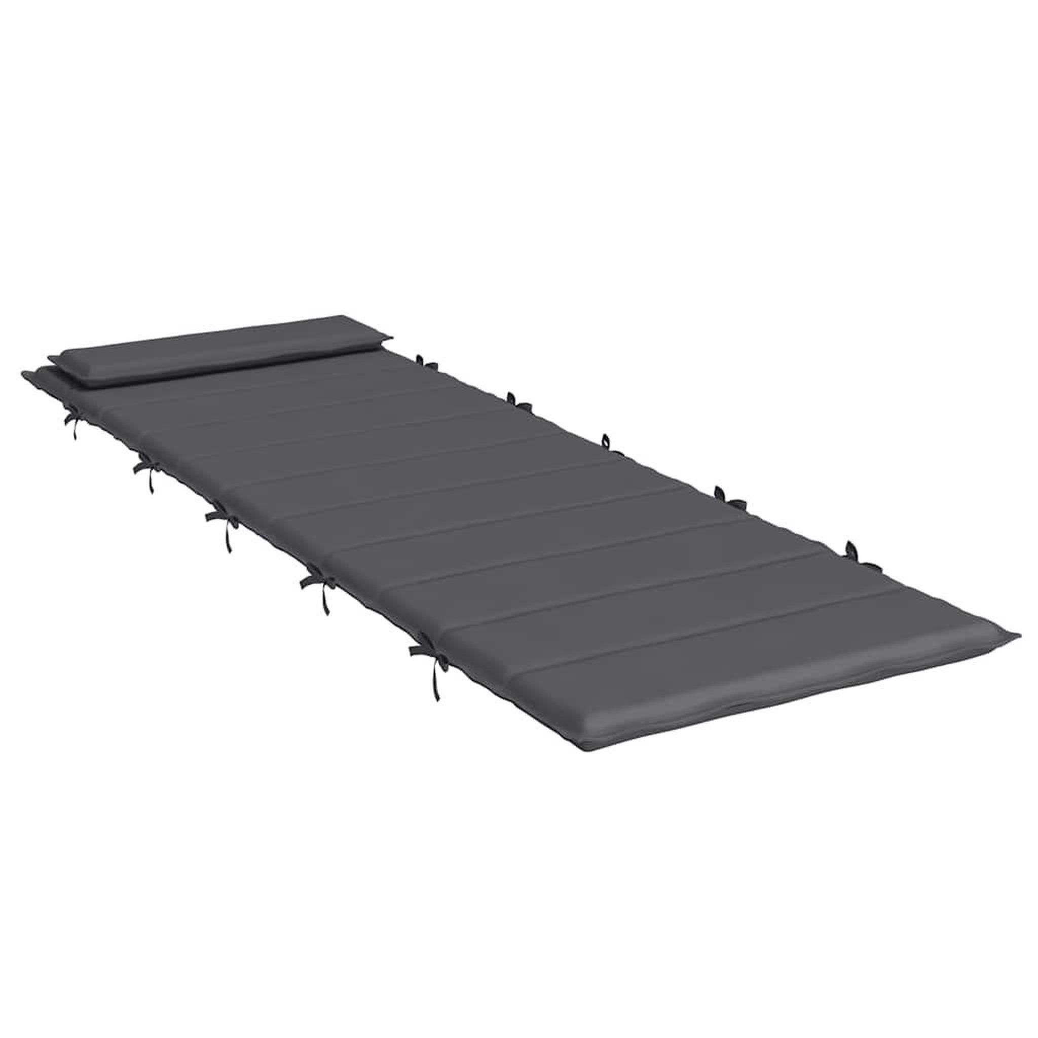 Voir la diapositive 4 : VIDAXL Coussin de chaise longue anthracite 180x60x3 cm tissu oxford