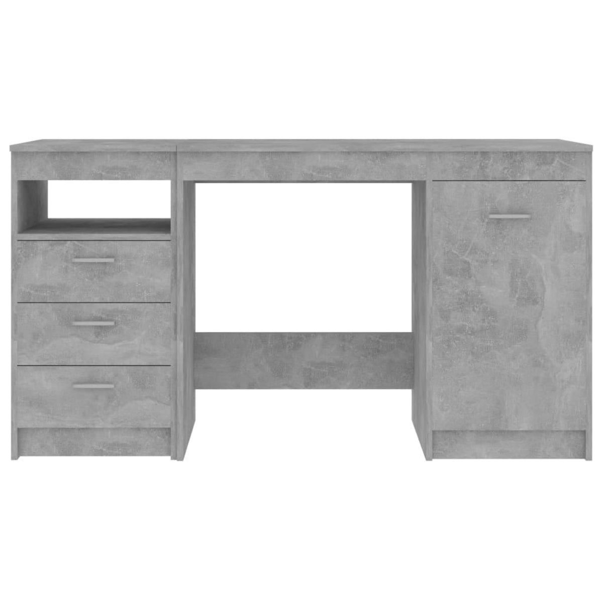 VIDAXL Bureau Gris beton 140x50x76 cm Bois d'ingenierie