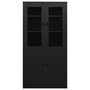 Voir la diapositive 2 : VIDAXL Armoire de bureau Noir 90x40x180 cm Acier
