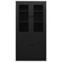 Voir la diapositive 2 : VIDAXL Armoire de bureau Noir 90x40x180 cm Acier