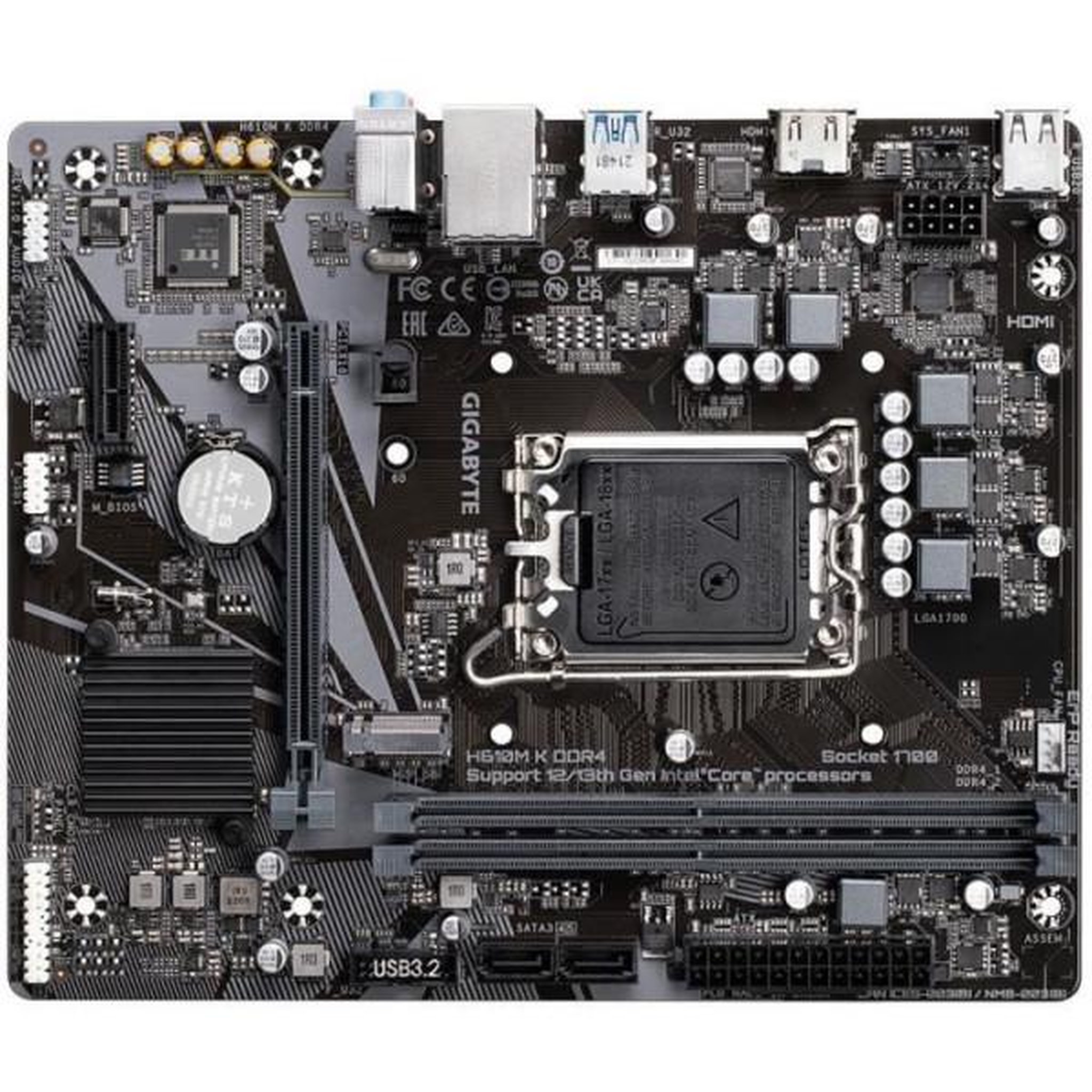 Voir la diapositive 5 : Gigabyte Carte mere - GIGABYTE - H610M K DDR4