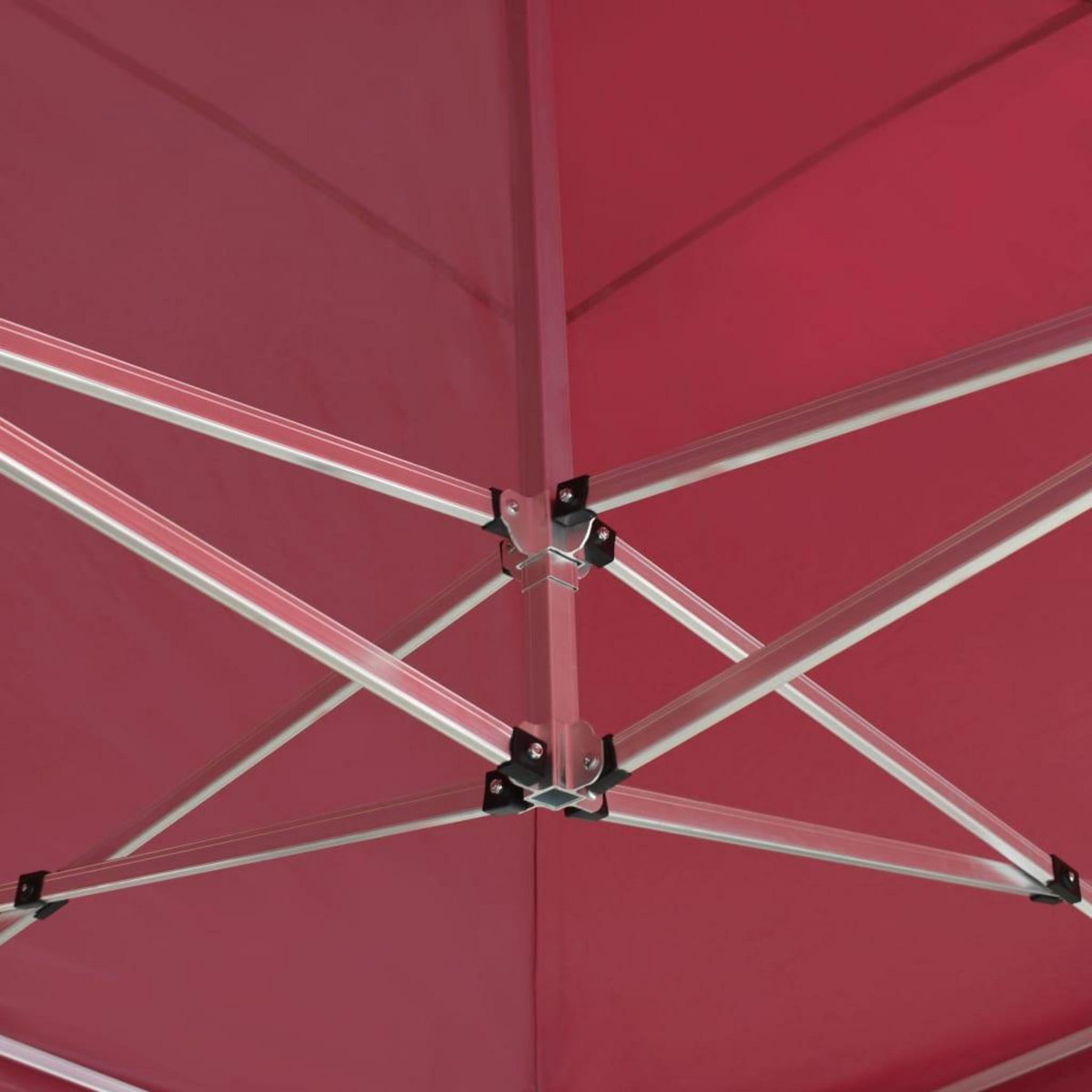 VIDAXL Tente de reception pliable Aluminium 6x3 m Bordeaux