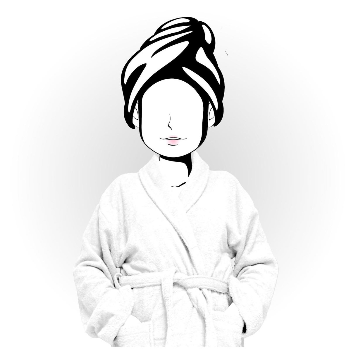 SOLEIL D'OCRE Peignoir en coton 500gr/m2 LAGUNE, par Soleil d'Ocre