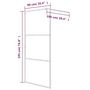 Voir la diapositive 6 : VIDAXL Paroi de douche Blanc 90x195 cm Verre ESG transparent