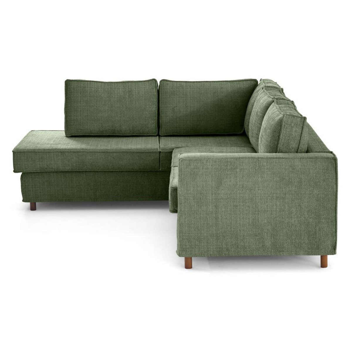 LISA DESIGN Jake - canapé déhoussable d'angle gauche 5 places en velours texturé