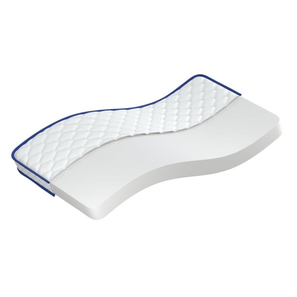 VIDAXL Matelas en mousse a memoire de forme 200 x 140 x 17 cm doux