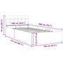 Voir la diapositive 6 : VIDAXL Cadre de lit a rangement hydraulique sans matelas 100x200 cm