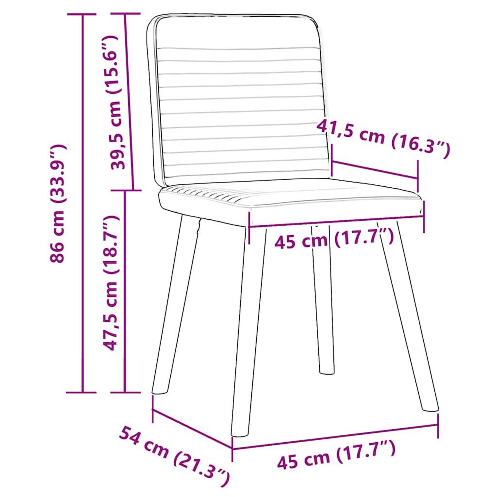 Voir la diapositive 6 : VIDAXL Chaises a manger lot de 2 gris nuage tissu