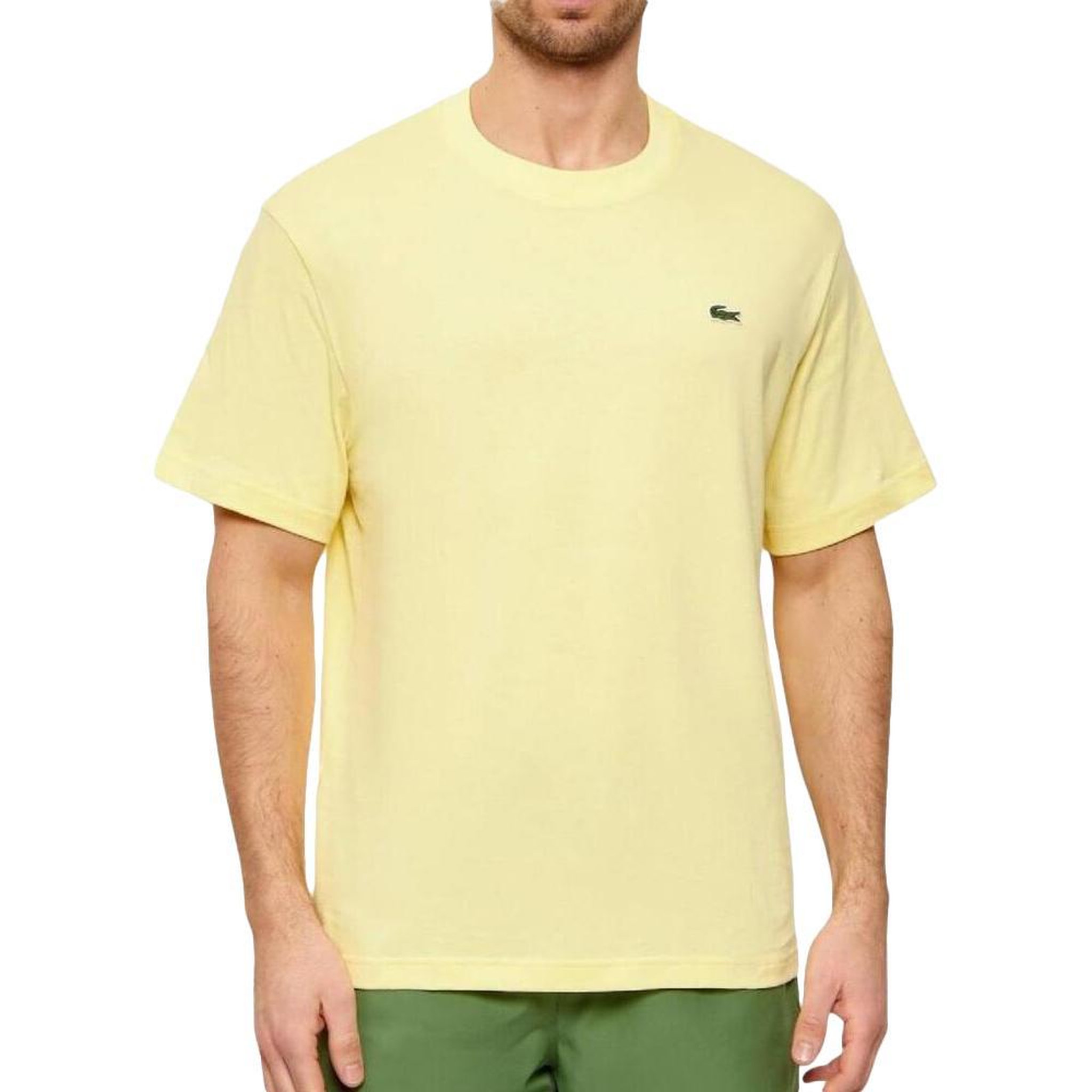 Voir la diapositive 1 : Lacoste T-Shirt Jaune Homme Lacoste Essentiel