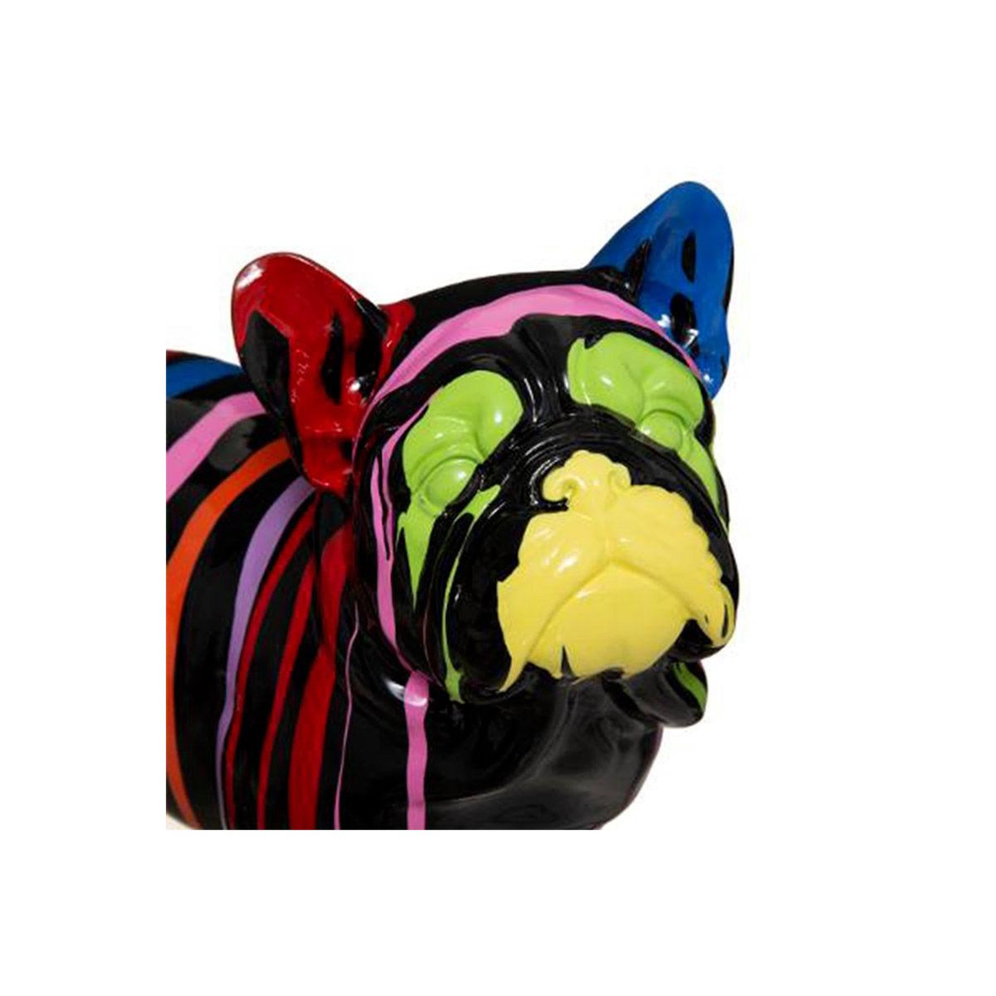 Voir la diapositive 3 : ATMOSPHERA Statuette déco  chien peint  34cm noir
