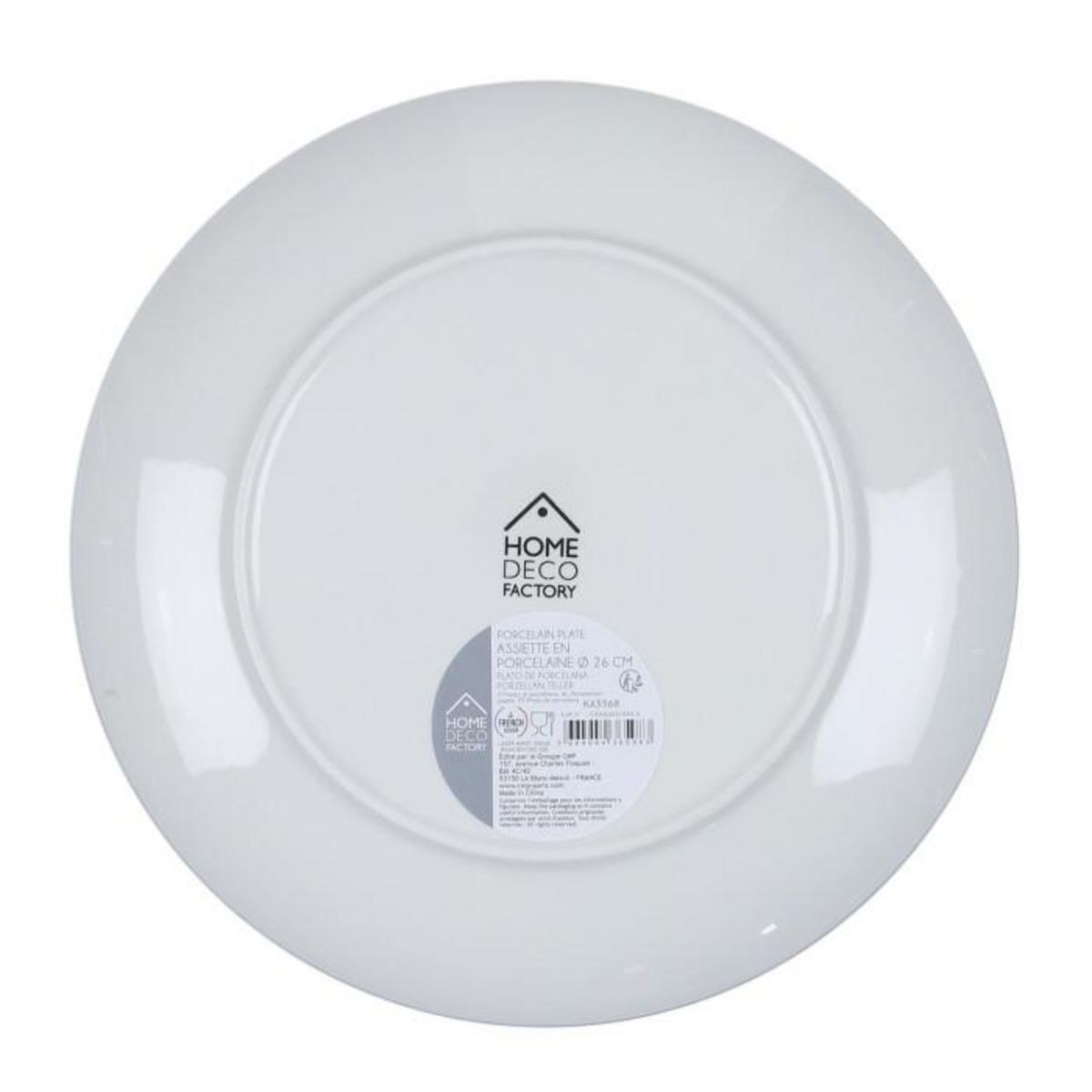 Paris Prix Lot de 6 Assiettes Plates  Mandala  26cm Bleu