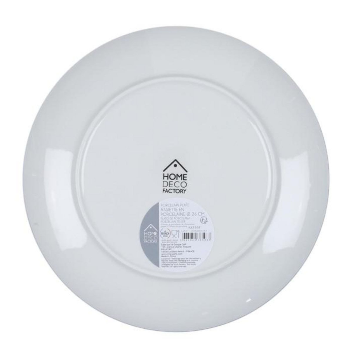 Paris Prix Lot de 6 Assiettes Plates  Mandala  26cm Bleu