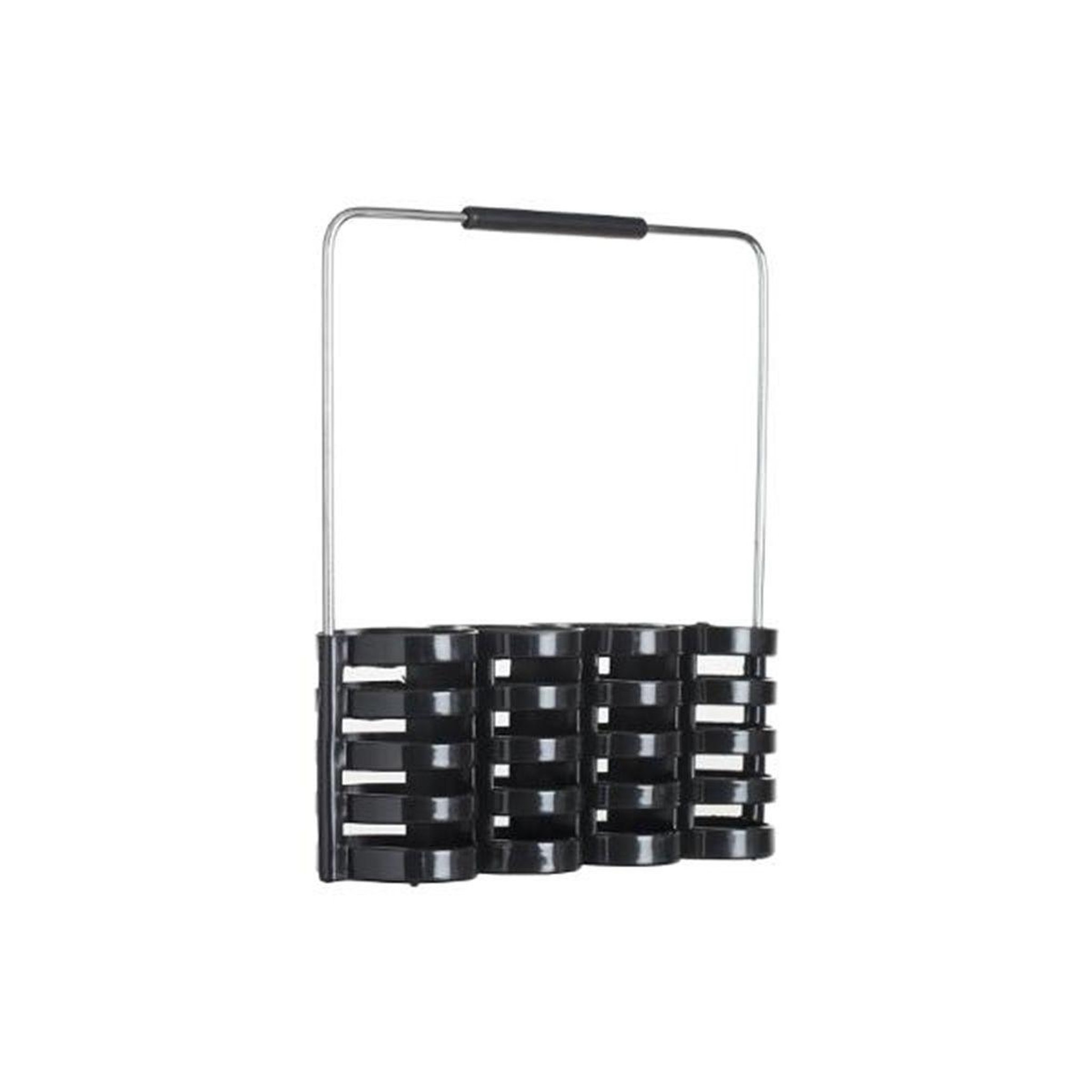 Voir la diapositive 2 : SECRET DE GOURMET Ménagère 24 Pièces Avec Rack  Géo  24cm Noir