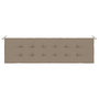 Voir la diapositive 4 : VIDAXL Coussin de banc de jardin taupe 180x50x3 cm tissu oxford