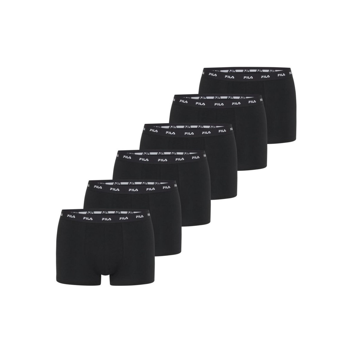 FILA Lot de 6 boxers homme Fila FU5256 Noir