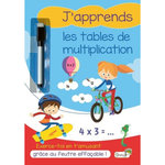 J'APPRENDS LES TABLES DE MULTIPLICATION. AVEC UN FEUTRE EFFACABLE, Cortina Gabriel