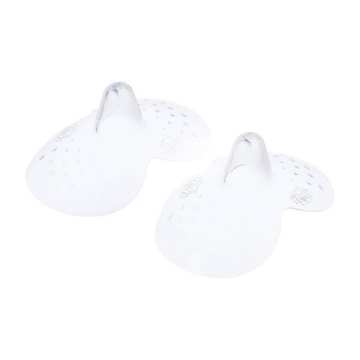 MAM MAM Bout de sein - Silicone -Taille S - Lot de 2 en boite de sterilisation - Transparent