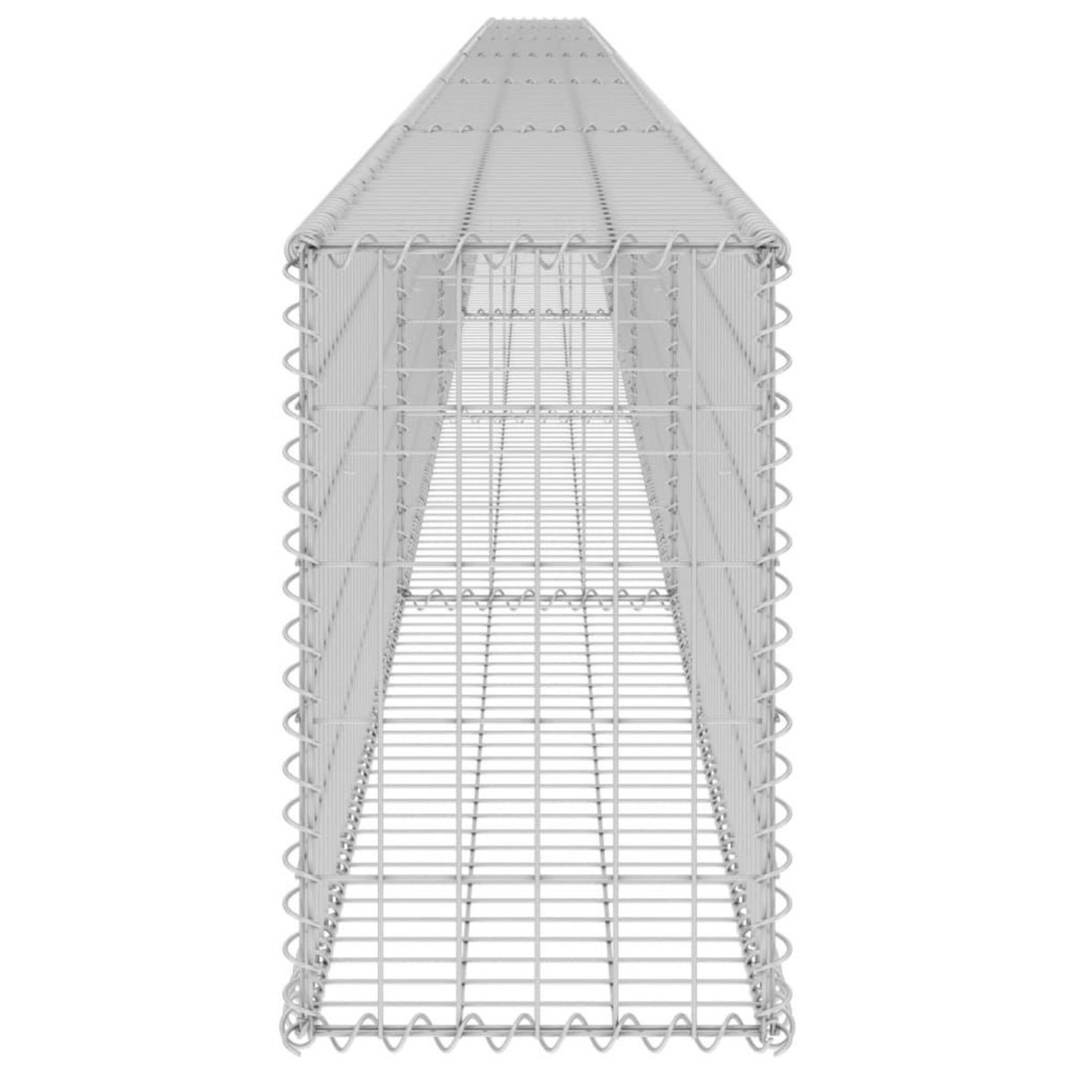 VIDAXL Mur en gabion avec couvercles Acier galvanise 900x30x50 cm