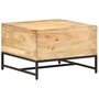 Voir la diapositive 4 : VIDAXL Table basse 67x67x45 cm Bois de manguier massif