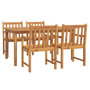 Voir la diapositive 2 : VIDAXL Ensemble a manger de jardin 5 pcs Bois d'acacia solide