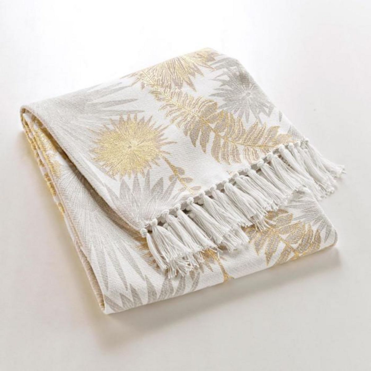 Paris Prix Plaid à Franges Imprimé  Melisse  125x150cm Multicolore