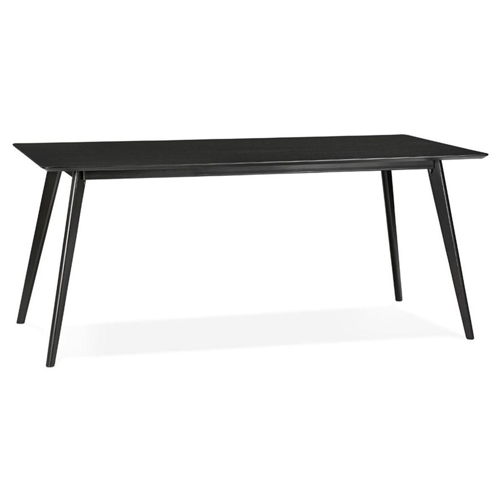 Voir la diapositive 1 : Paris Prix Table à manger design en bois  tabika  180cm noir