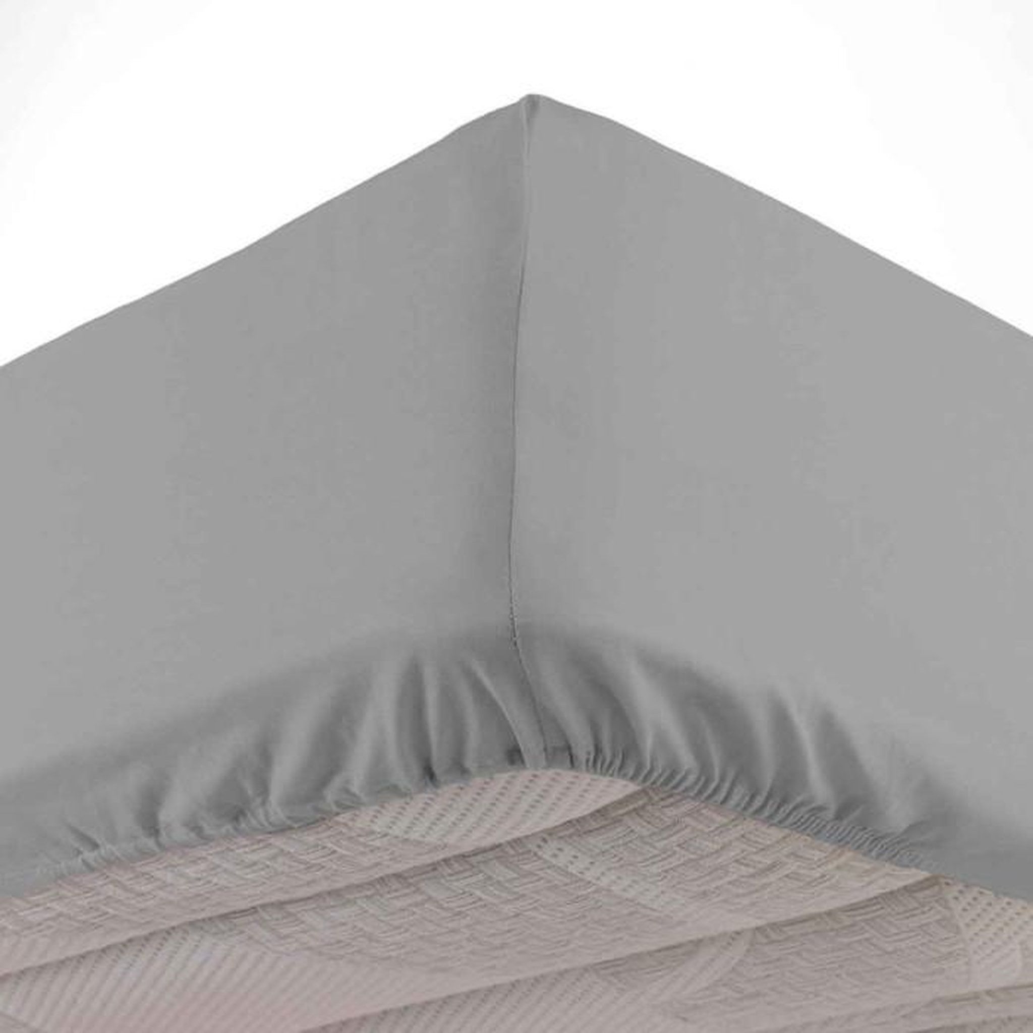 Voir la diapositive 1 : Paris Prix Drap Housse en Coton  Biolina  180x200cm Gris