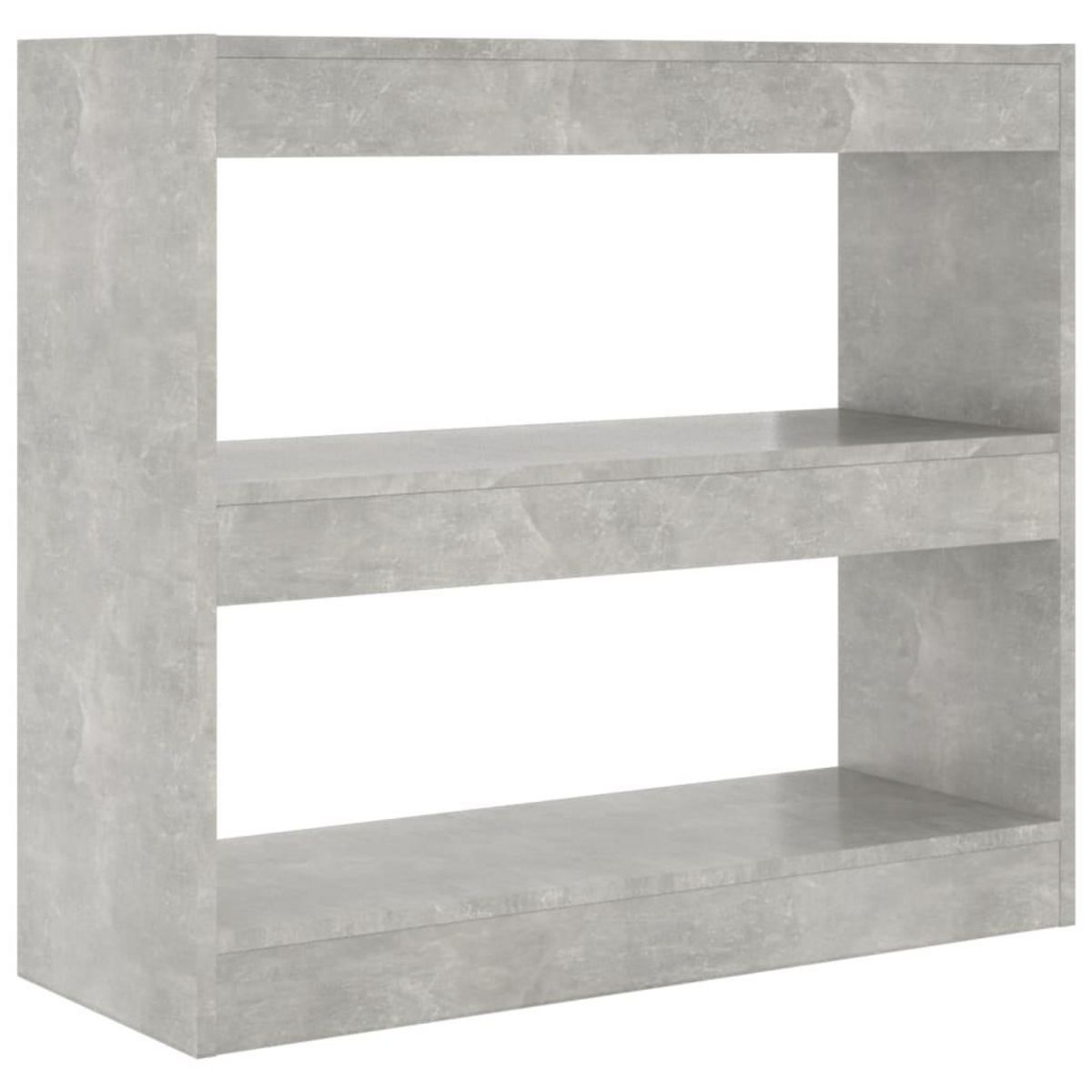 VIDAXL Bibliotheque/Separateur de piece Gris beton 80x30x72 cm